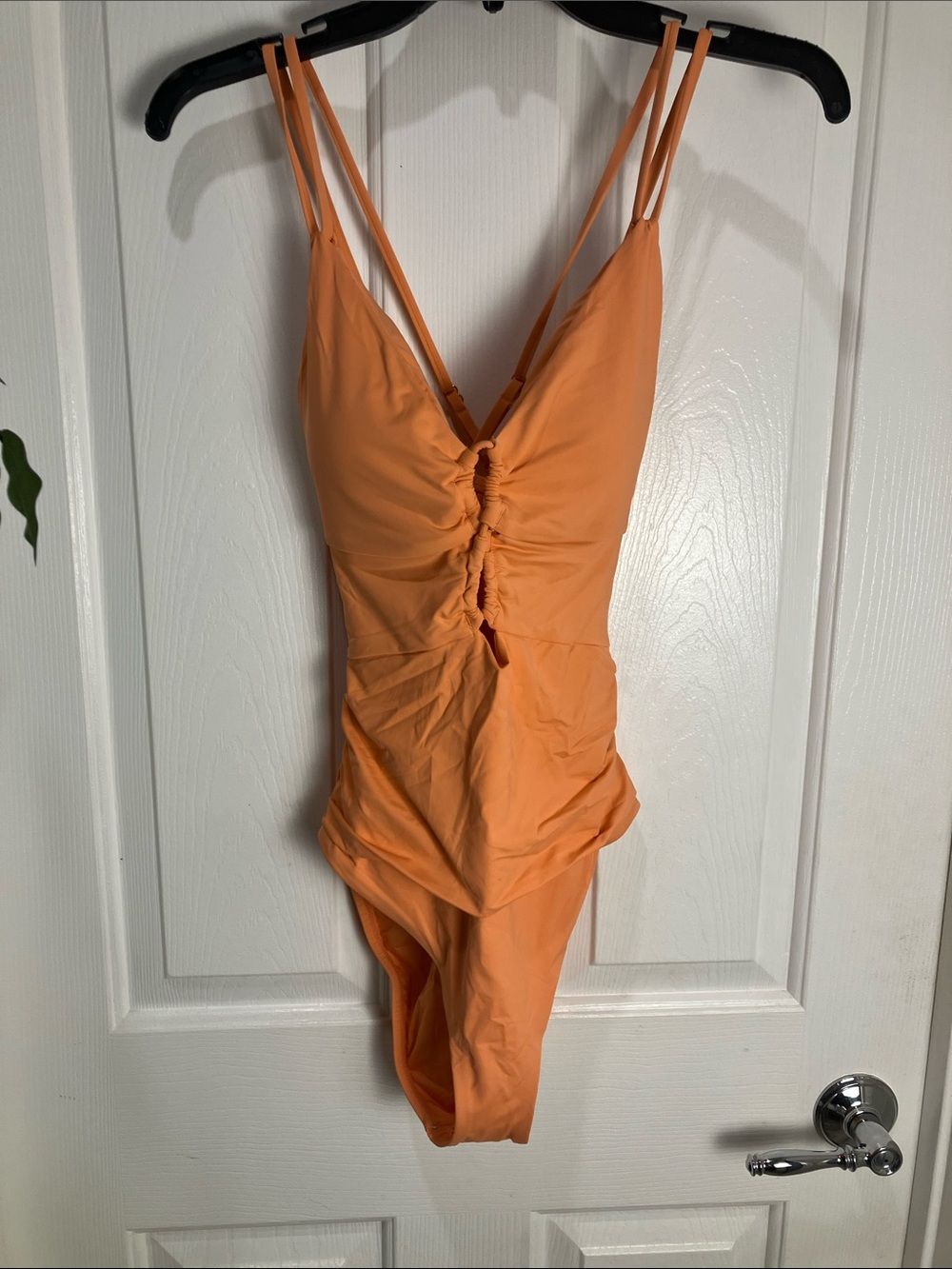 LA BLANCA Island Goddess Underwire Lace Up One Piece, 10, Sunset